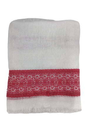 GAYNOR BONGARD Sciarpe Bianco/fucsia da donna