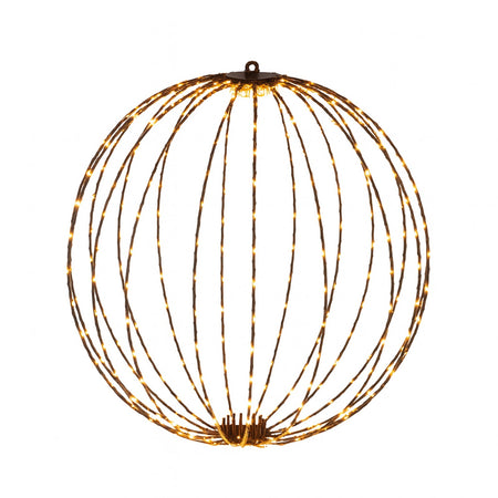 Sfera natalizia, con Timer, con luce LED a luce extra bianco per decorazioni natalizie