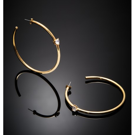 CHIARA FERRAGNI - ORECCHINI DONNA CERCHI MAXI HOOP COLLEZIONE CUORICINO NEON