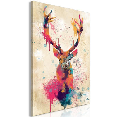 Quadro - Watercolor Deer (1 Part) Vertical