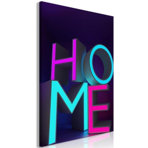 Quadro - Home Neon (1 Part) Vertical