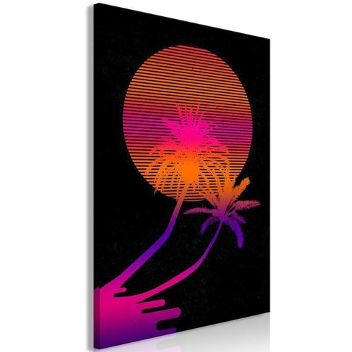 Quadro - Palm at Sunrise (1 Part) Vertical