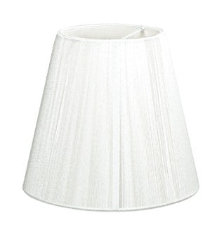 Paralume Tessuto Bianco 14x15 cm E14