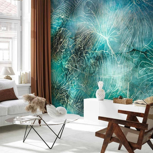 Carta da parati - Turquoise Vegetation