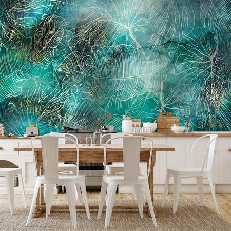 Carta da parati - Turquoise Vegetation