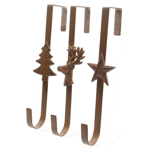 Porta ghirlande in ferro con gancio per porta e balcone h 29 cm