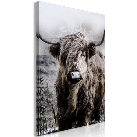 Quadro - Highland Cow in Sepia