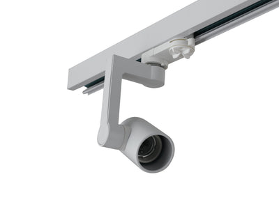 Faretto per binario orientabile di colore bianco 60 watt