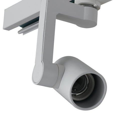 Faretto per binario orientabile di colore bianco 60 watt