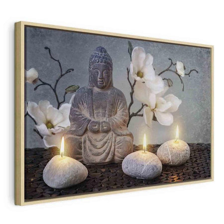 Quadro - Buddha and Stones (1 Part) Wide