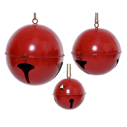 Campanelle natalizie decorazioni natalizie per ghirlande e centrotavola, set 3 pezzi