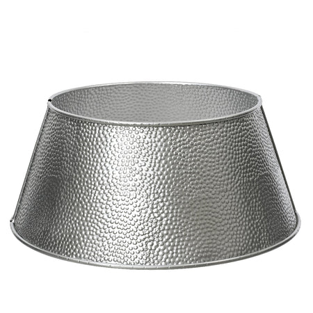 Copri base in ferro colore argento sottoalbero per Albero di Natale decorazione natalizia