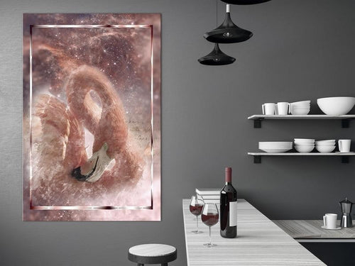 Quadro - Space Flamingo (1 Part) Vertical