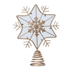 Puntale per Albero di Natale a forma di fiocco di neve da 25 cm