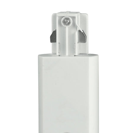 Connettore per binari guida lineare di colore bianco