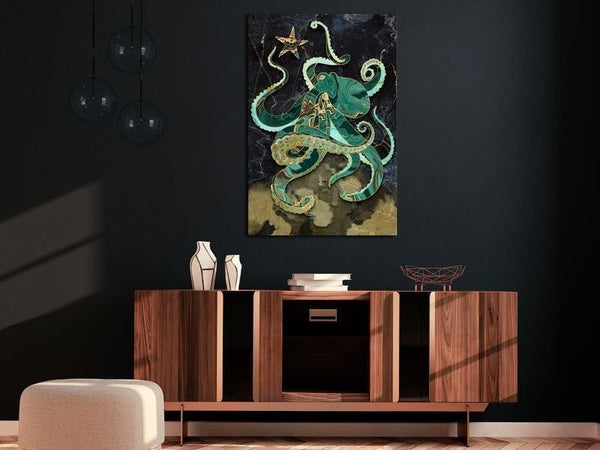 Quadro - Marble Octopus (1 Part) Vertical