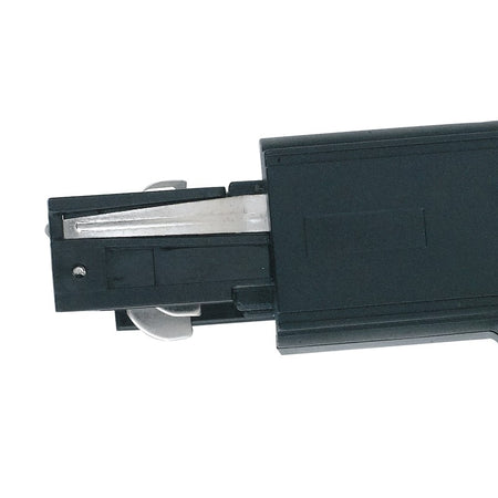 Connettore per binari guida a forma di elle nero