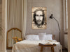 Quadro - Shroud of Turin in Sepia (1 Part) Vertical