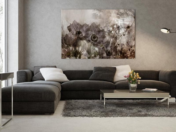 Quadro - Anemones in Sepia (1 Part) Wide
