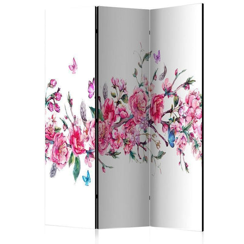 Paravento - Flowers and Butterflies