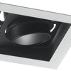 Incasso Due luci Cartongesso Faretto Orientabile Nero Bianco Led 20 watt Luce Luce Naturale