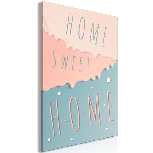Quadro - Inscriptions: Home Sweet Home (1 Part) Vertical