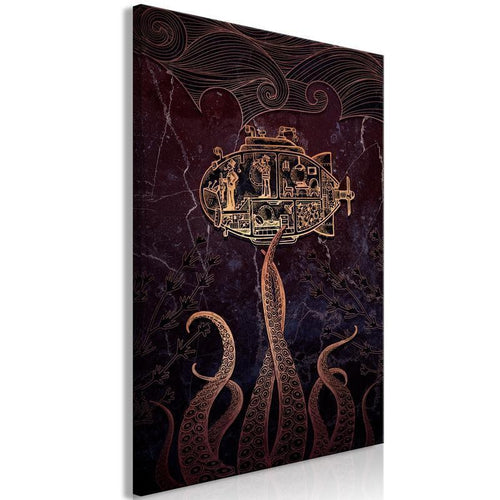 Quadro - Golden Submarine (1 Part) Vertical