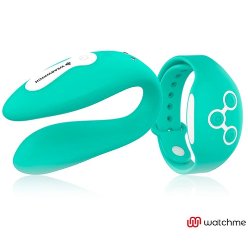 Vibratore di coppia con controllo remoto Watchme Verde