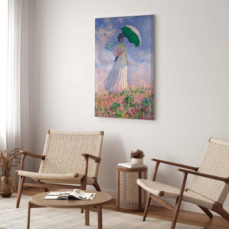 Quadro - Woman with a Parasol, facing right