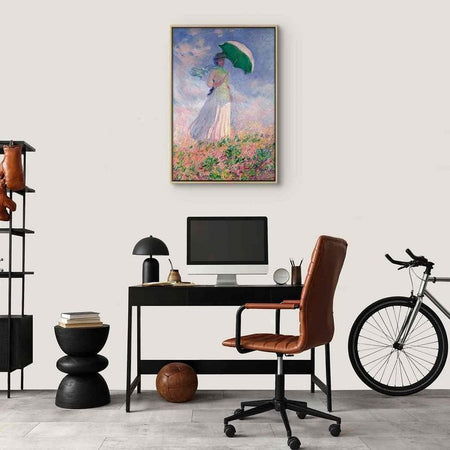 Quadro - Woman with a Parasol, facing right