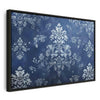 Quadro - Retro Ornament Decorative Motif in Worn Blues