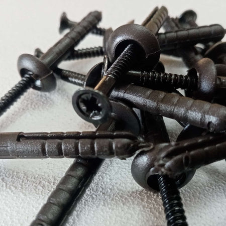 Tassello 6x40mm colore testa di moro per scossalina - 20pz