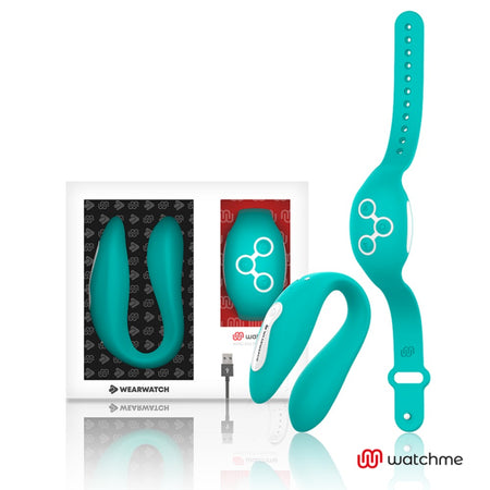 Vibratore di coppia con controllo remoto Watchme Verde