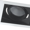 Faretto Nero Bianco 3 Luci Orientabili Incasso Controsoffittatura Led 135 watt 4000 kelvin