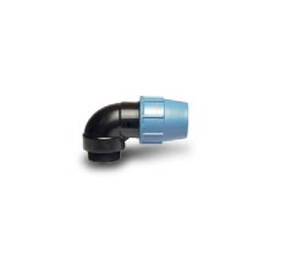 MASIDEF T1550028 GOMITO IN POLIPROPILENE A 90° CON DERIVAZIONE M 25X3/4