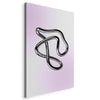 Quadro - Silver Intricacies - Fluid Metallic Figure on a Gradient Background