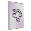 Quadro - Silver Intricacies - Fluid Metallic Figure on a Gradient Background