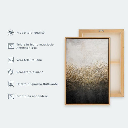 Quadro - Jumping Numbers - Numbers in a Subdued Beige-Brown Hue Among Snowflakes Stars and Clouds