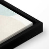 Quadro - Cloudy Night Sky - Moons in Brown and Beige Hues Among Clouds and Numerous Little Stars on a Light Background