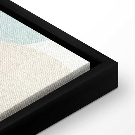 Quadro - Cloudy Night Sky - Moons in Brown and Beige Hues Among Clouds and Numerous Little Stars on a Light Background