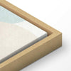 Quadro - Cloudy Night Sky - Moons in Brown and Beige Hues Among Clouds and Numerous Little Stars on a Light Background