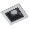 Faretto Incasso Modulo Bianco Nero Lucido Cartongesso Led 2 watt Luce Naturale