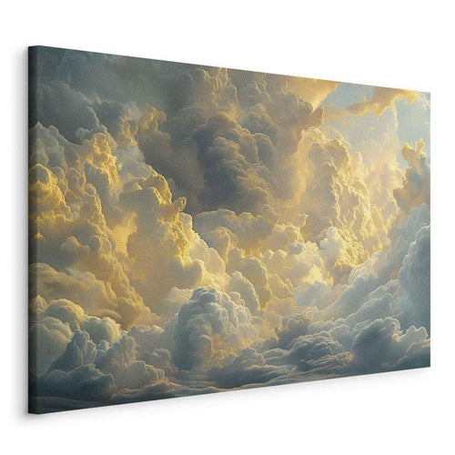 Quadro - Last Breath of the Day: Clouds Illuminated by Evening Glow
