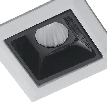 Faretto Incasso Modulo Bianco Nero Lucido Cartongesso Led 2 watt Luce Naturale