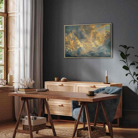 Quadro - Last Breath of the Day: Clouds Illuminated by Evening Glow