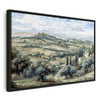 Quadro - Landscape with Green Fields and Trees Tuscan Sunny View