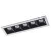 Faretti Modulo a Incasso Controsoffitto Bianco Nero Lucido Led 10 watt Luce Naturale