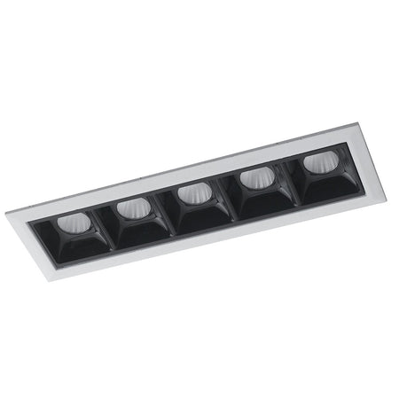 Faretti Modulo a Incasso Controsoffitto Bianco Nero Lucido Led 10 watt Luce Naturale