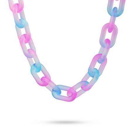 Anartxy - Collana a maglie ghiacciate