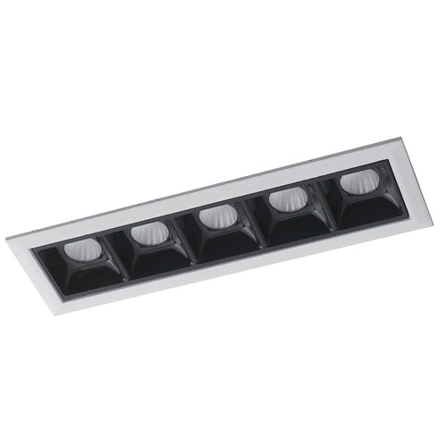 Faretti Modulo a Incasso Controsoffitto Bianco Nero Lucido Led 10 watt Luce Naturale